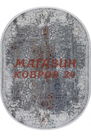 Турецкий ковер Regnum 37372 Серый овал